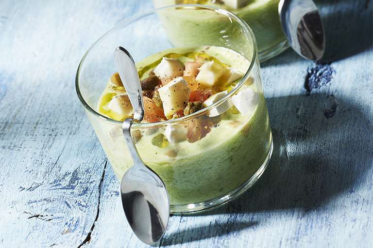 Gaspacho concombre ortolan 1921 Philippe Barret avril 2011 Recette fromage Paysange